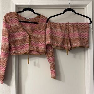 NWT 𝅺House Of Harlow x Sophia Richie Short & Crop  top set